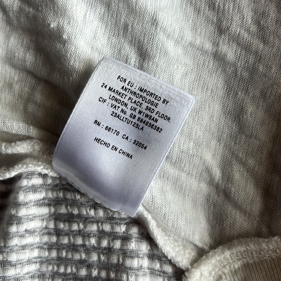 Anthropologie Vanessa Virginia long white sweater through open cardigan - Picture 12 of 13